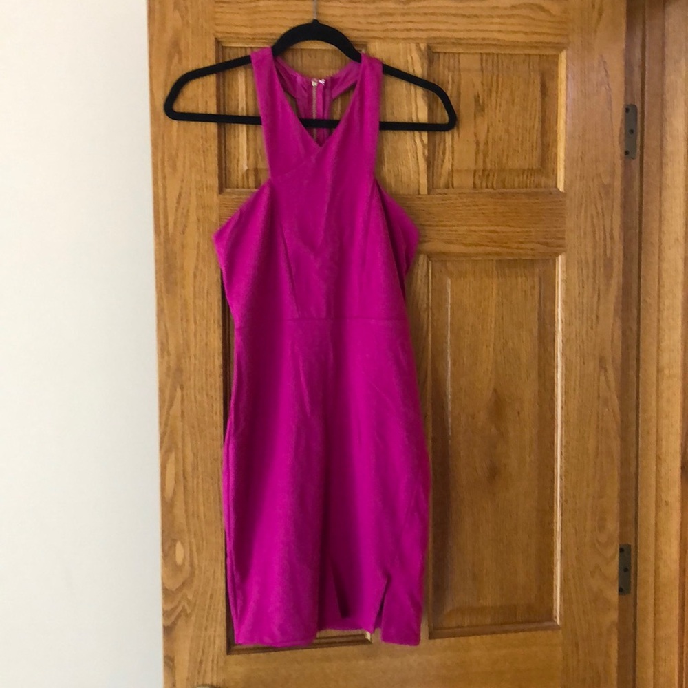 Express | high-neck pink dress